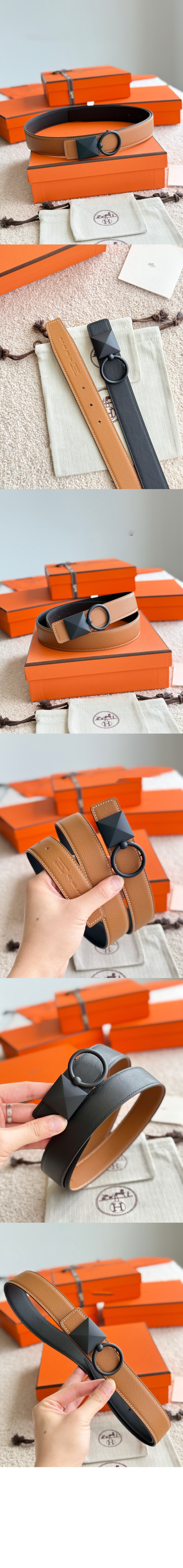 Medor XO 벨트 버클 리버서블 가죽 스트랩 > 에르메스