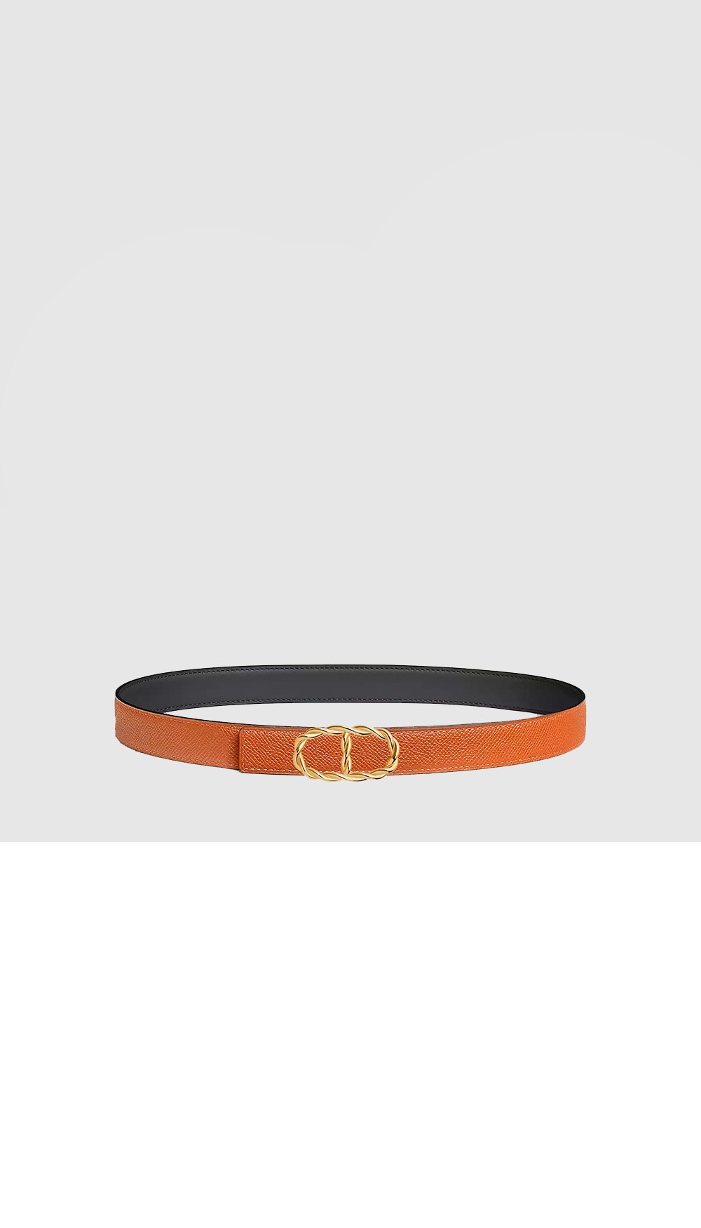 Maillon Torsade 벨트 버클 리버서블 가죽 스트랩 > 에르메스