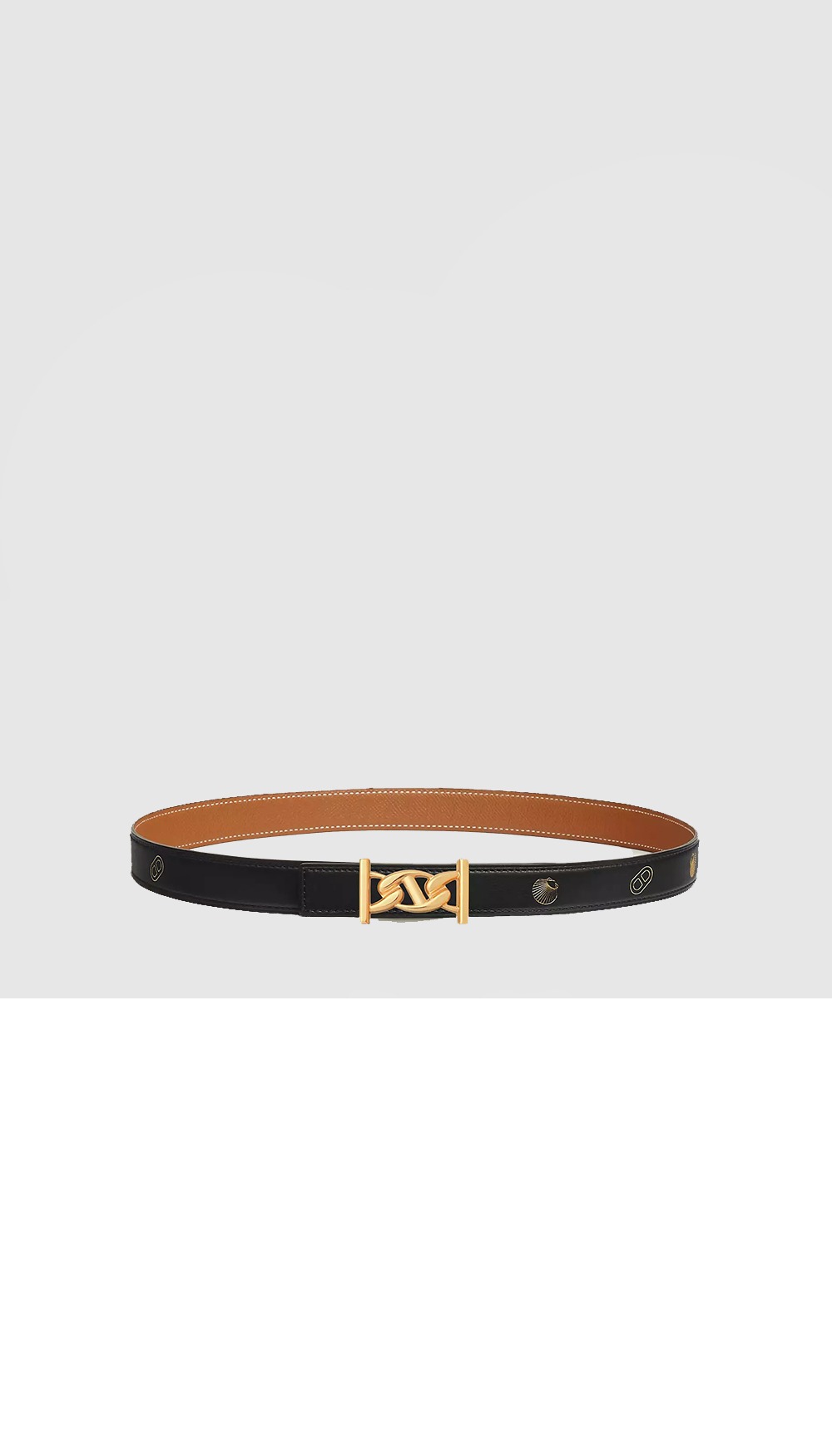 My H 벨트 버클 Hermes sur Mer 리버서블 가죽 스트랩 > 에르메스