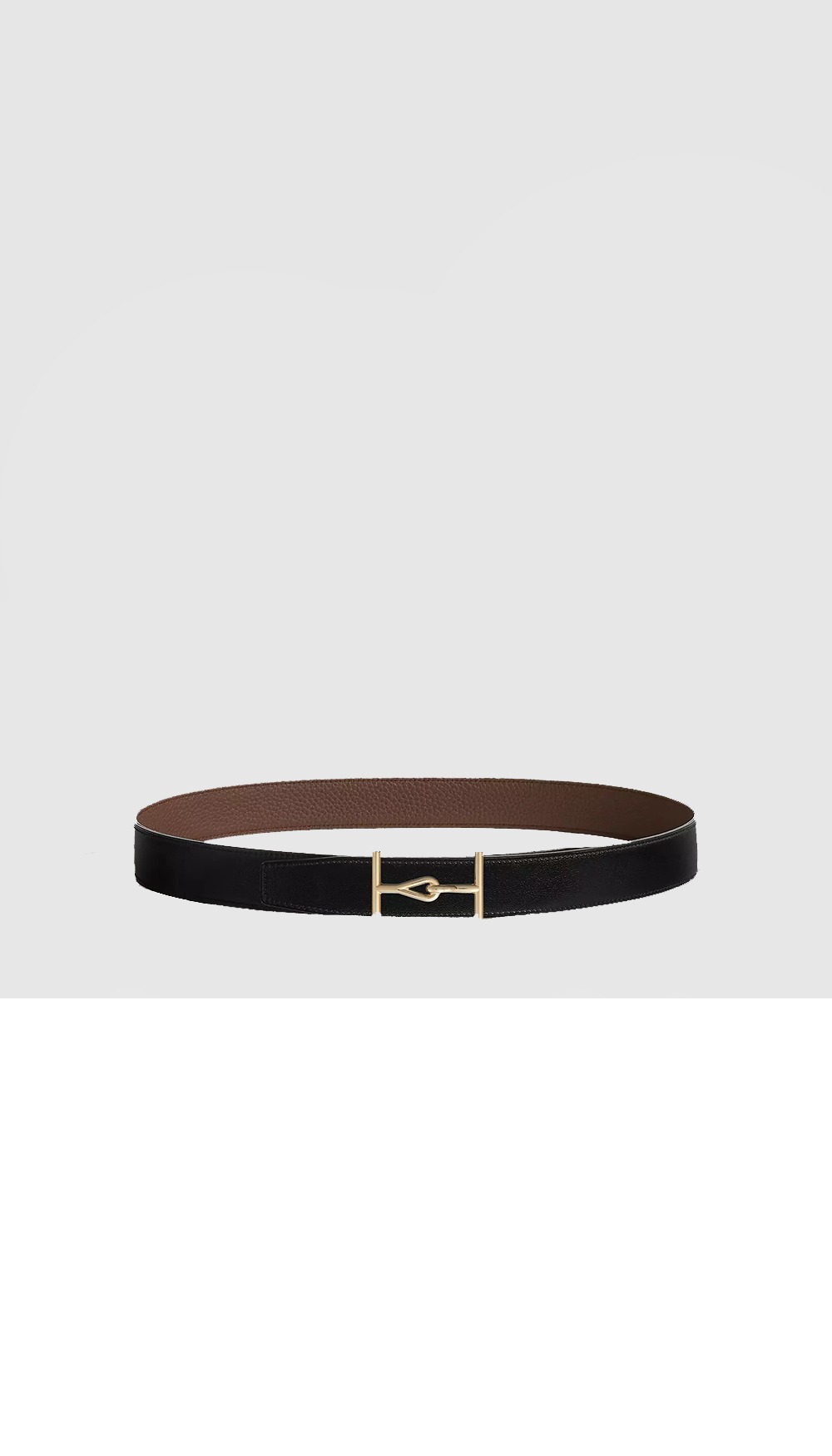 Jumbo 벨트 버클 리버서블 가죽 스트랩 > 에르메스