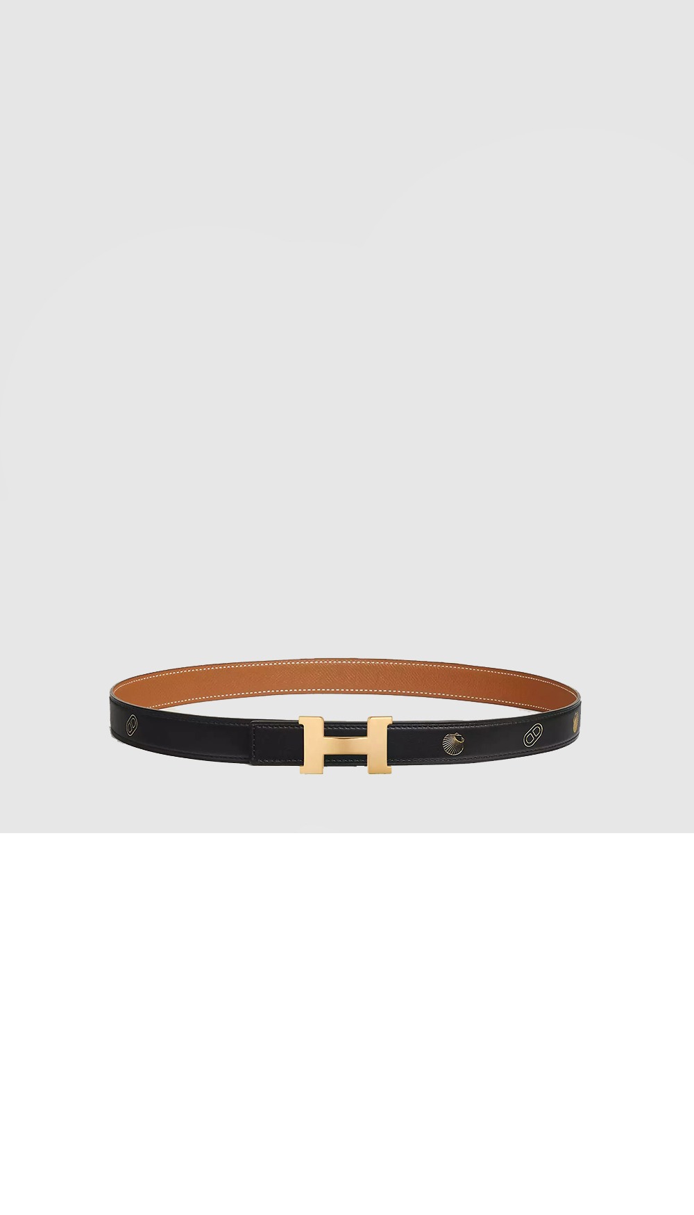 Mini Constance 벨트 버클 Hermes sur Mer 리버서블 가죽 스트랩 > 에르메스