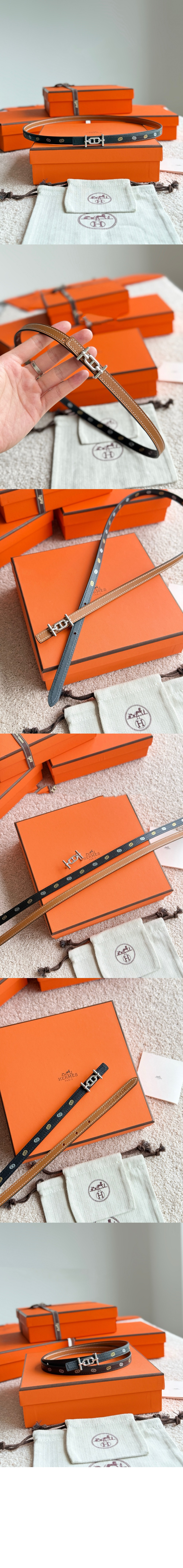 Ancre 벨트 버클 Hermes sur Mer 리버서블 가죽 스트랩 > 에르메스