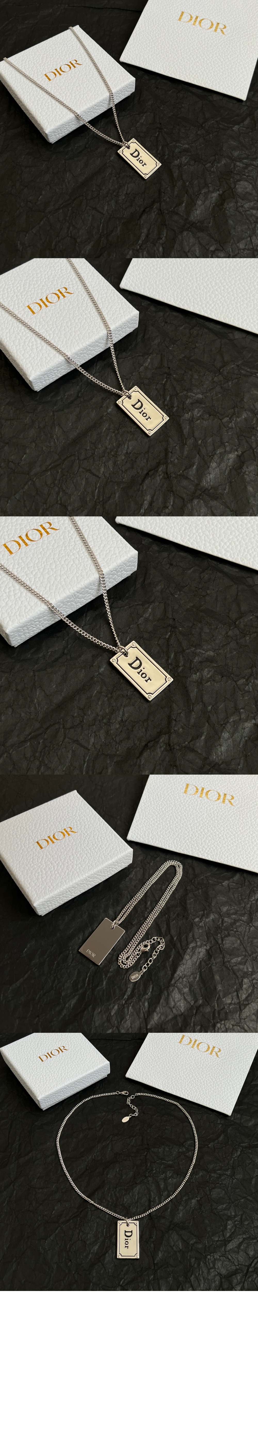 플레이트 펜던트 목걸이 N2909 > 디올