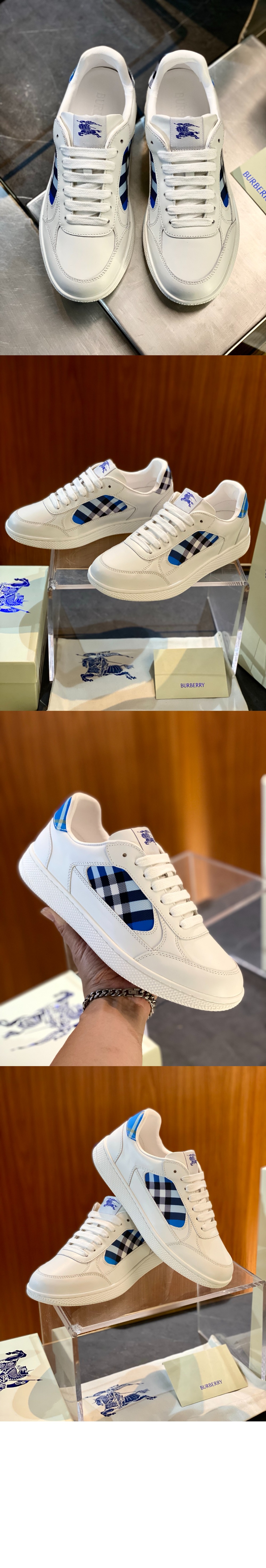 레더 체크 테라스 스니커즈 811033 > Sneakers - 스니커즈