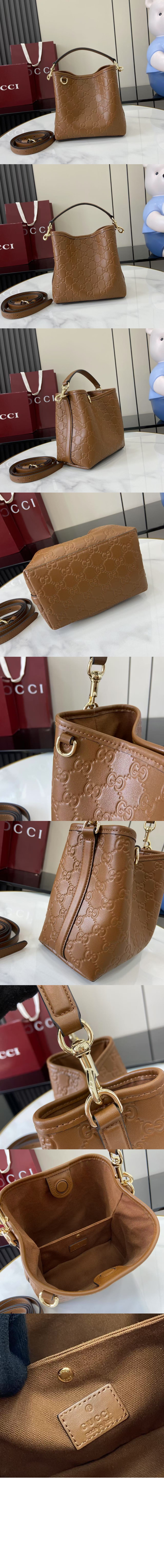 GG 엠블럼 스몰 버킷백 ‎815118 > GG Emblem - GG 엠블럼