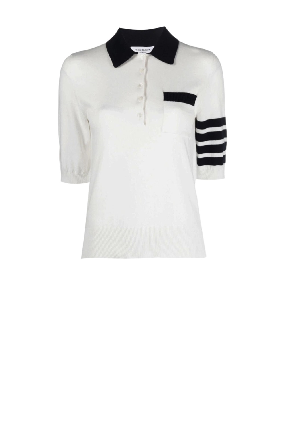 코튼 헥터 포인텔 사선 폴로 > 톰브라운