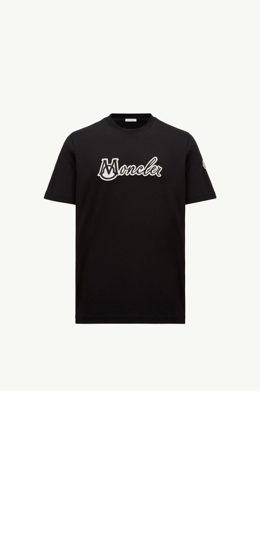 자수 바시티 로고 코튼 티셔츠 > T-shirt - 티 셔츠