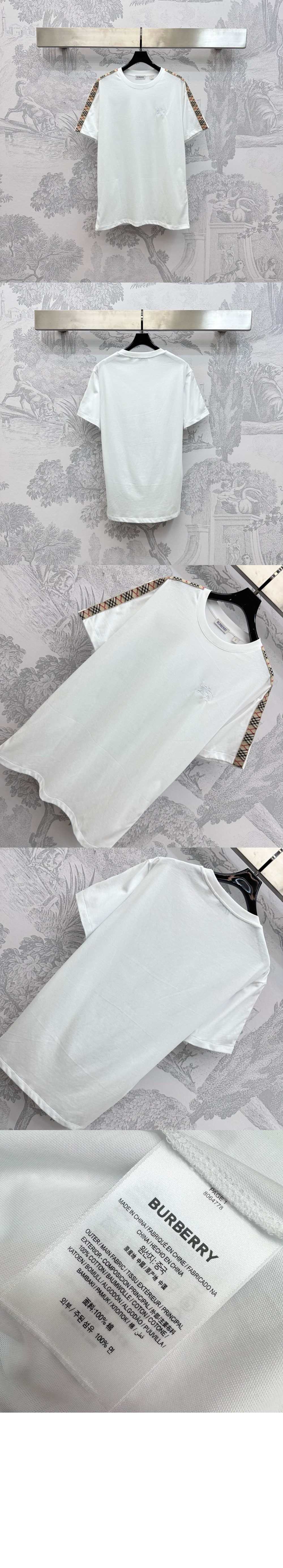 체크 트리밍 코튼 티셔츠 > Etc - 기타제품