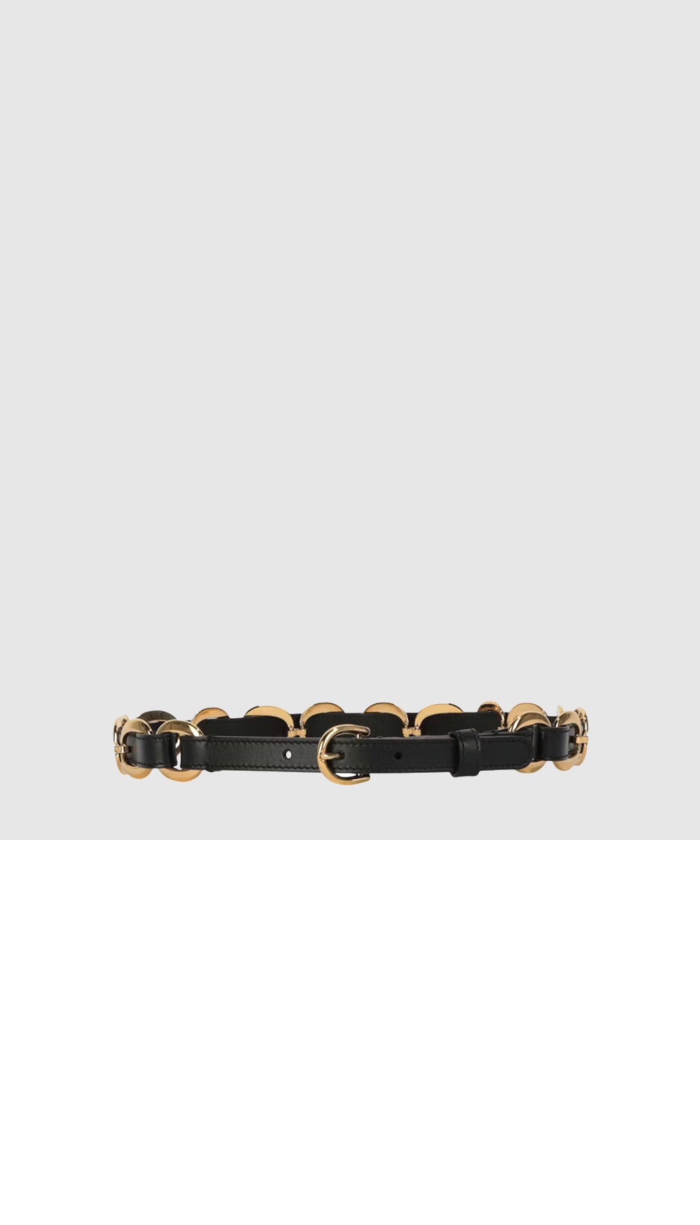 체인 디테일 가죽 벨트 620688 > 구찌