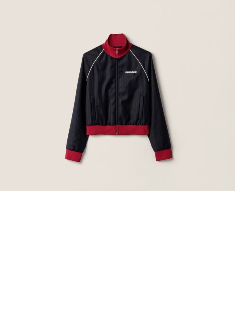 핀스트라이프 지퍼 블루종 재킷 > Etc - 기타제품