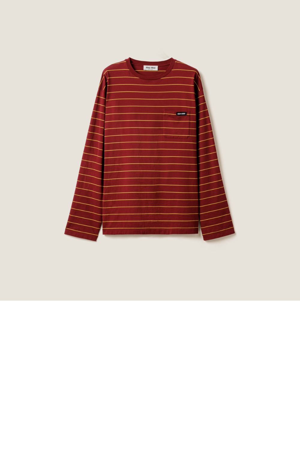 롱 슬리브 코튼 저지 티셔츠 > Etc - 기타제품