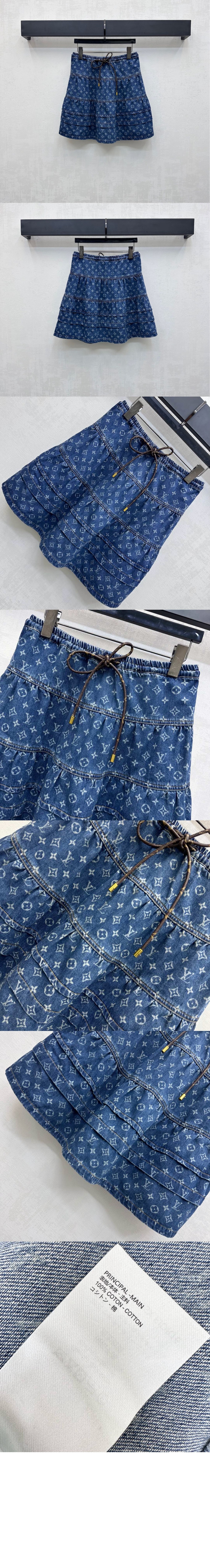 모노그램 데님 티어드 스커트 > Etc - 기타제품