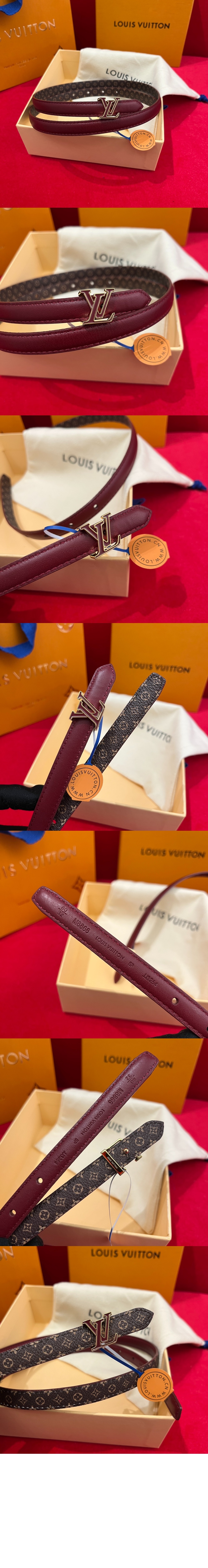 미니 LV 에나멜 리버서블 벨트 M8866U > 루이비통