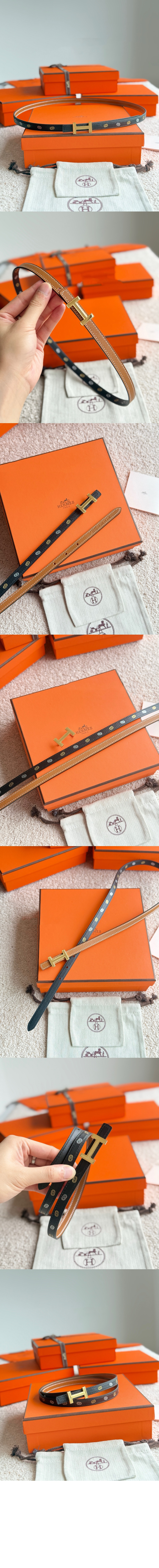 Mini 5382 벨트 버클 Hermes sur Mer 리버서블 가죽 스트랩 > 에르메스