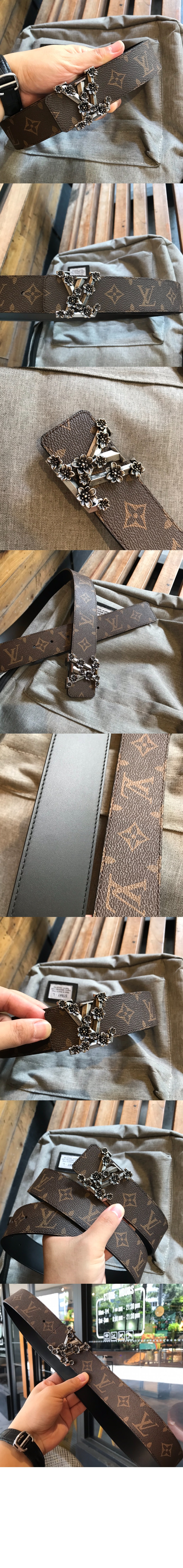 파이러미드 플라워 양면 벨트 M0500U > 루이비통