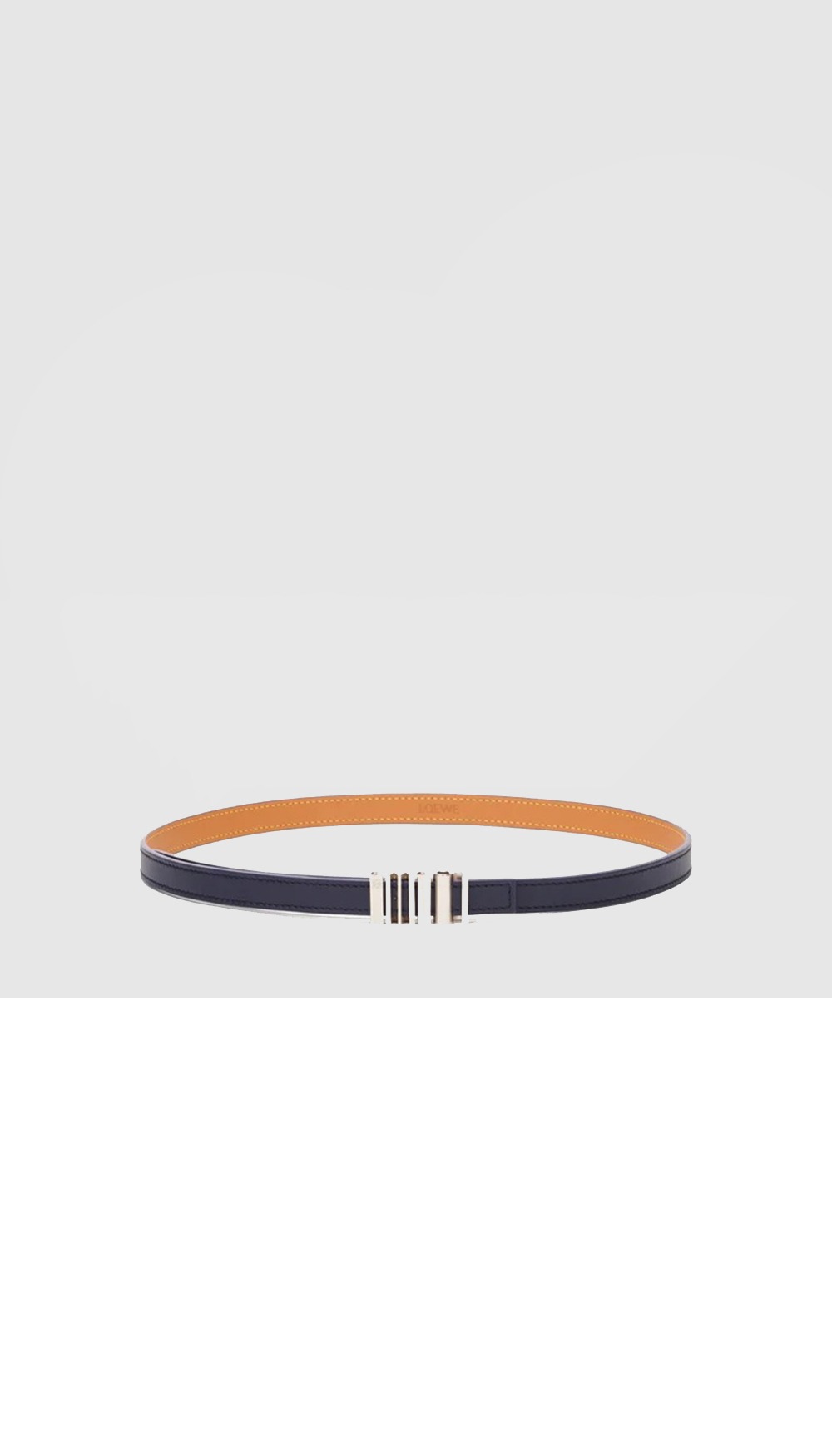 클래식 송아지 가죽의 둥근 소프트 벨트 > 로에베