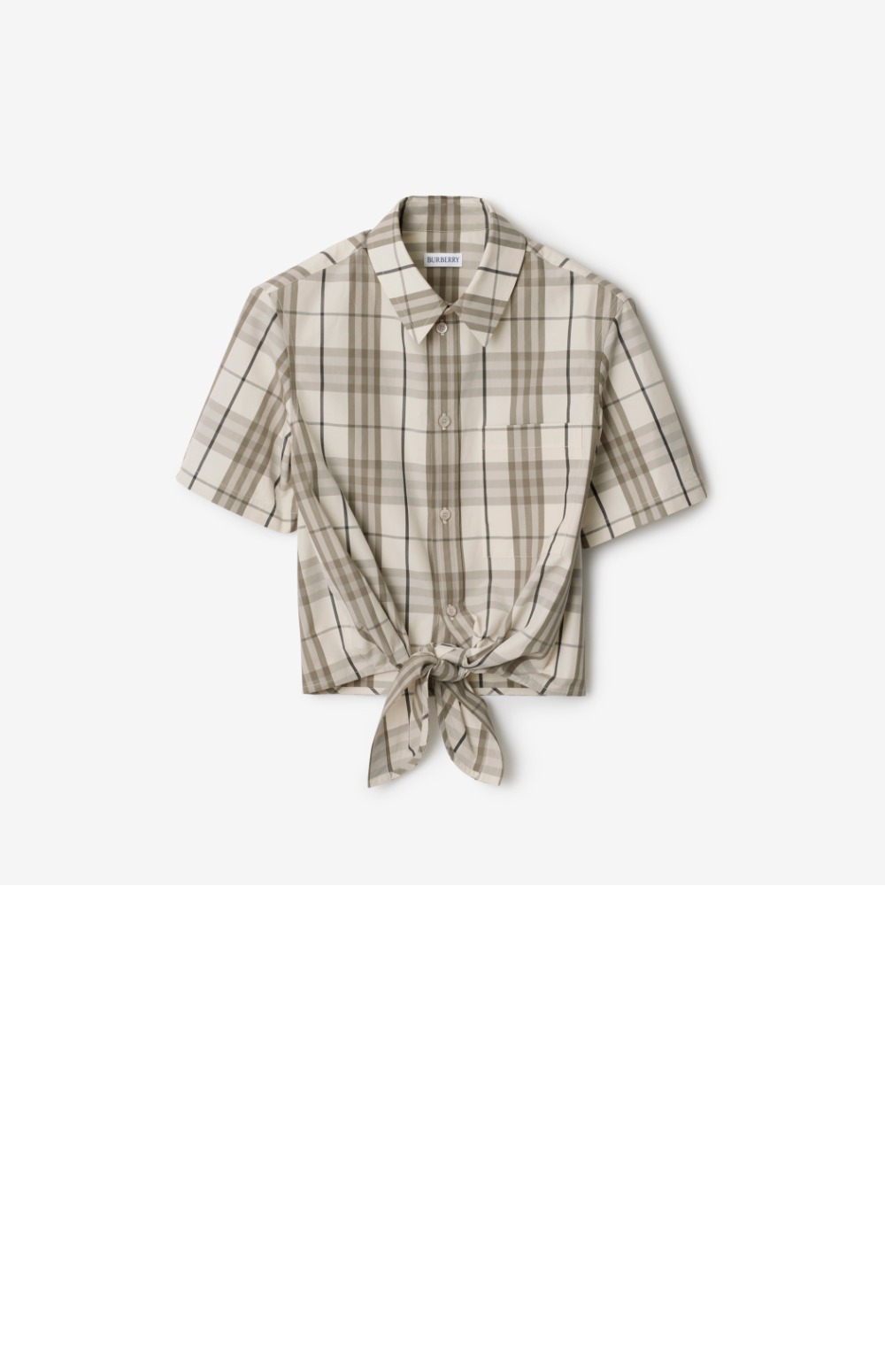 크롭 체크 코튼 셔츠 > Etc - 기타제품