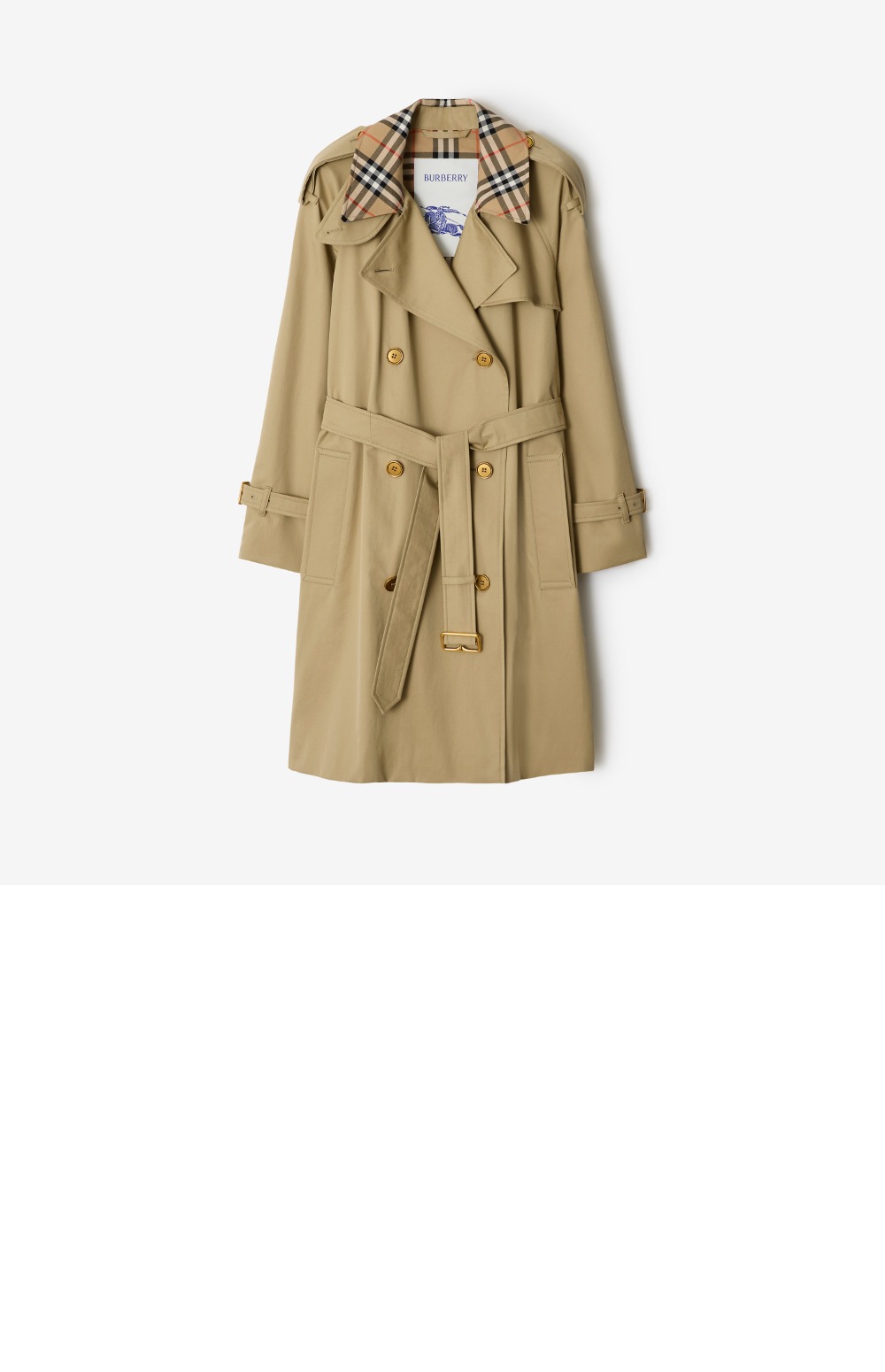 미드 렝스 체크 칼라 캐슬포드 트렌치코트 > Etc - 기타제품