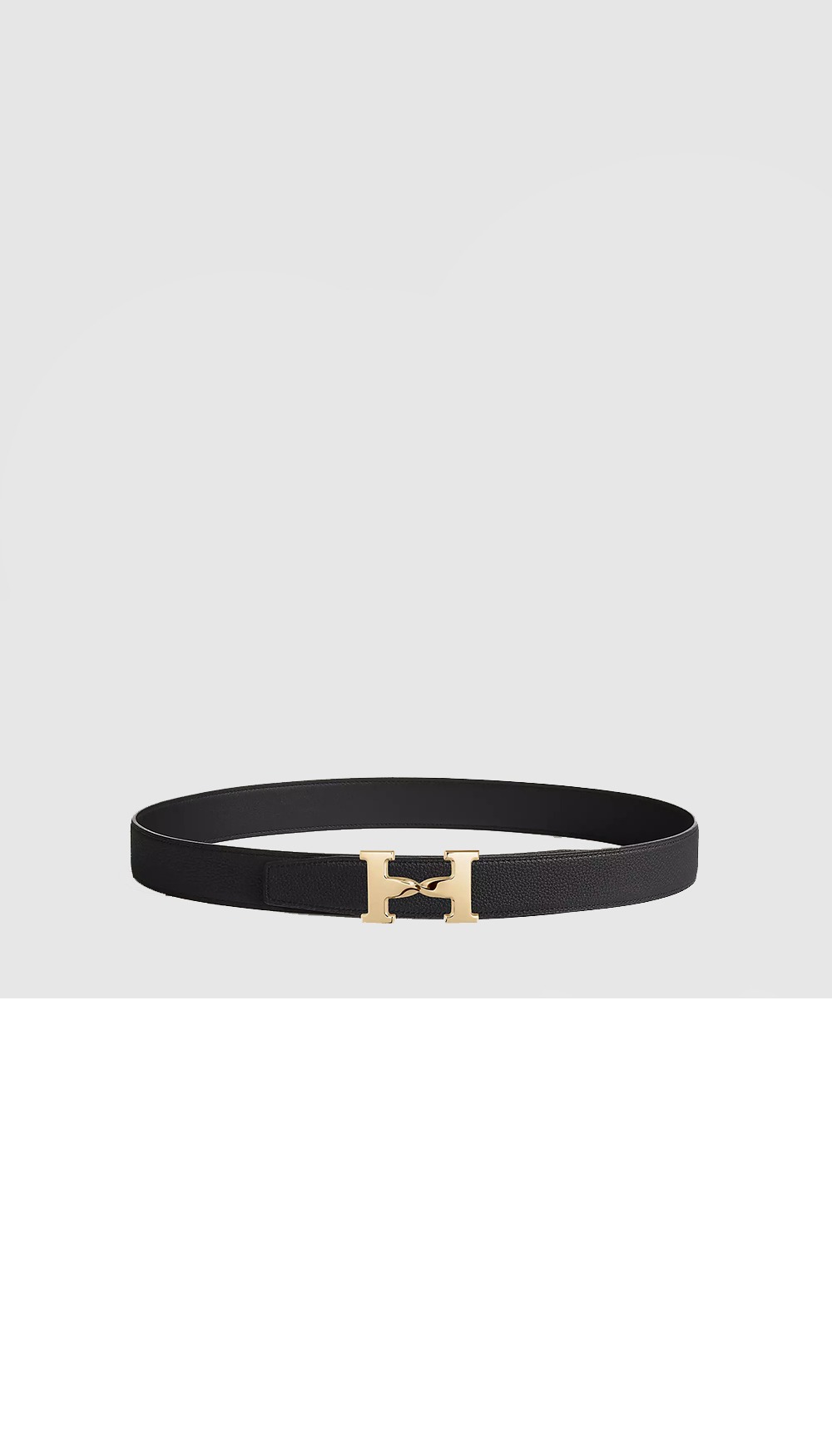 에이치트위스트 버클 양면 가죽 벨트 > 에르메스