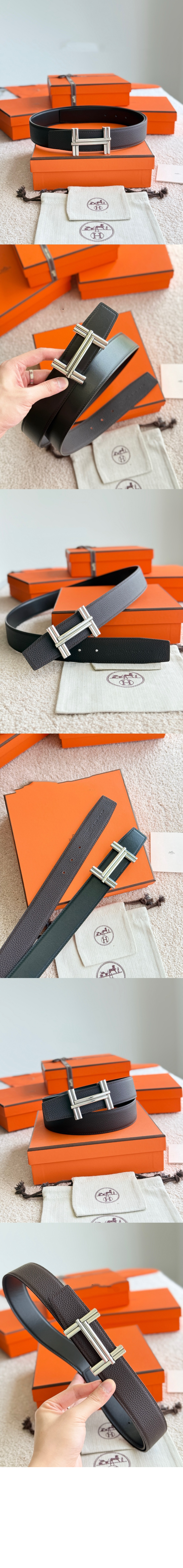벨트 버클 벨트 가죽 트래버스 리버시블 > 에르메스