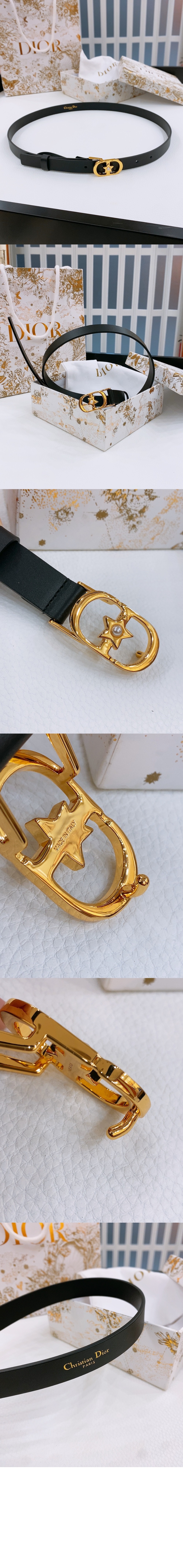 Lucky 30 Montaigne Star 벨트 B0448 > 디올