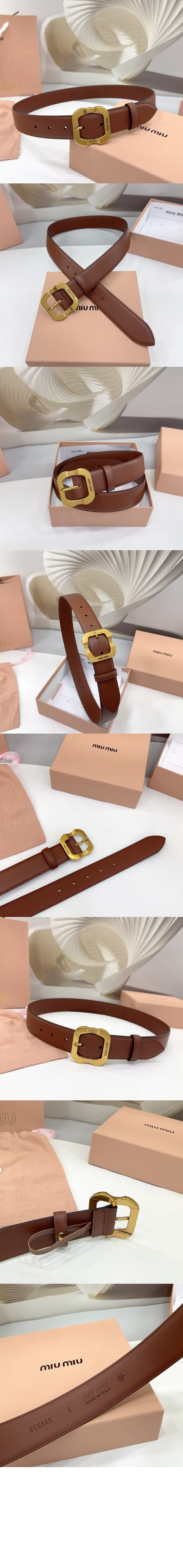 가죽 벨트 5CC663 > 미우미우