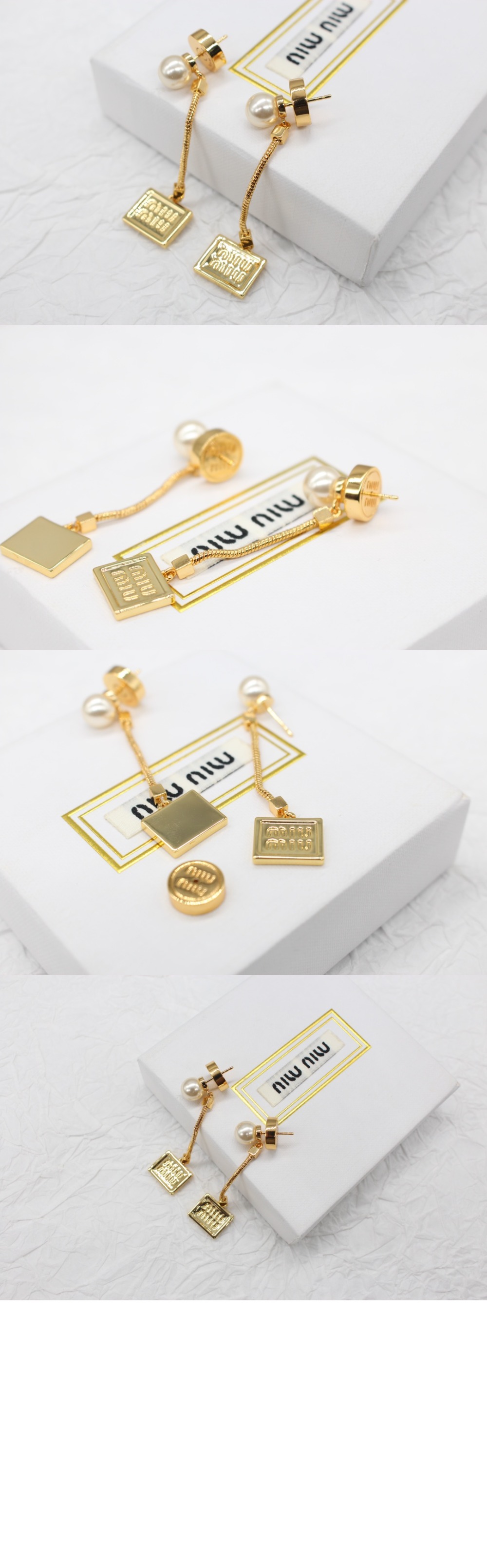 메탈 및 펄 귀걸이 5IO069 > 미우미우