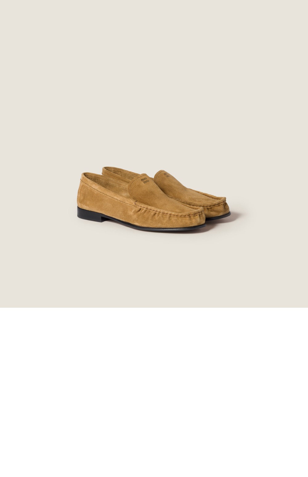 로고가 새겨진 스웨이드 로퍼 5D499E > Loafers and lace-ups - 로퍼 및 레이스업