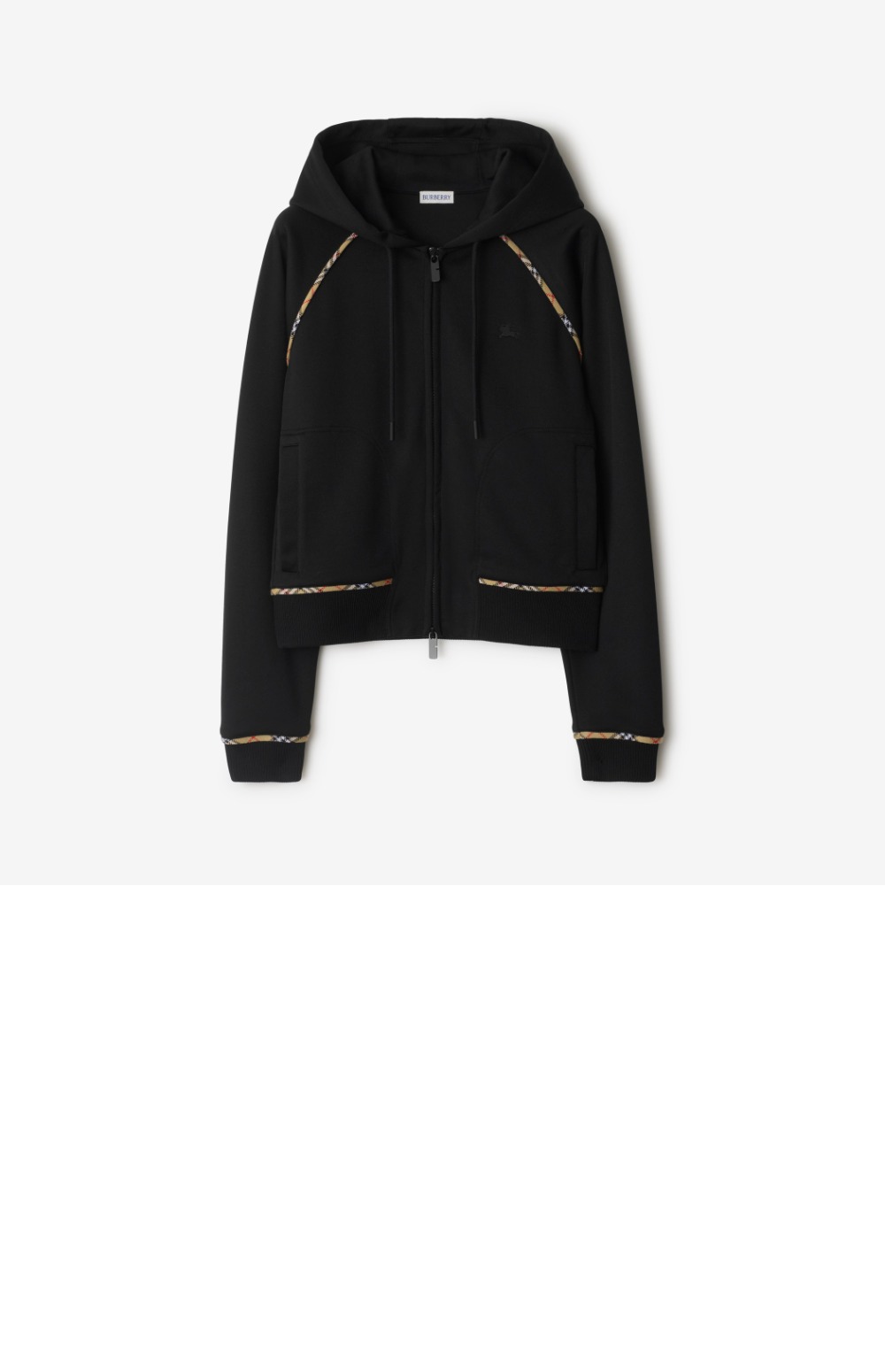 체크 트리밍 코튼 블렌드 지퍼 후디 > Etc - 기타제품