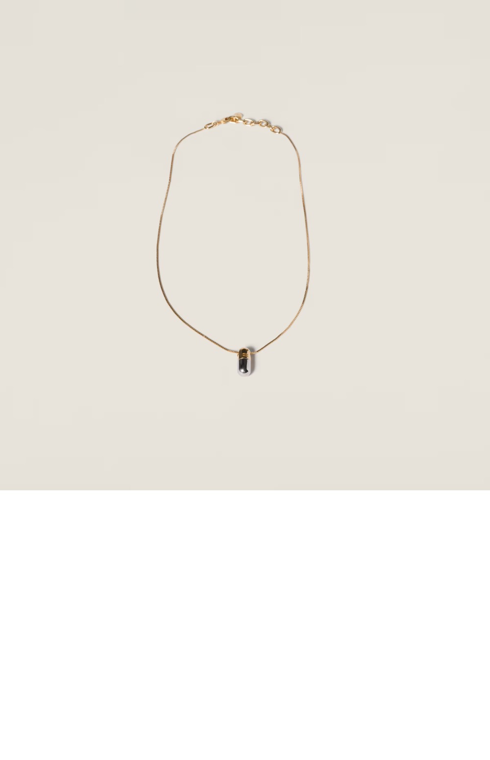 메탈 스틸 목걸이  5IC220 > 미우미우