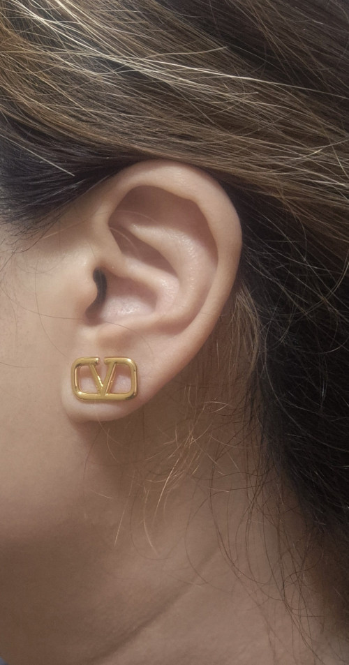 브이로고 시그니처 메탈 이어링 &amp;gt; 발렌티노