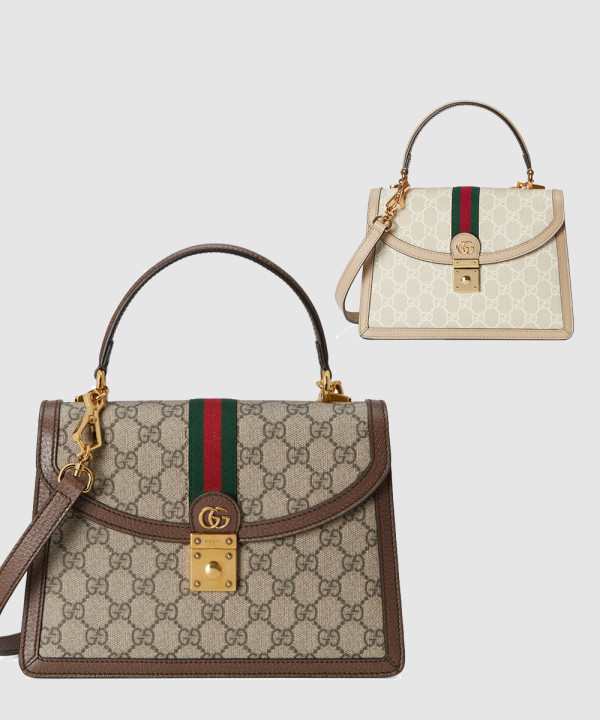 오피디아 GG 스몰 탑핸들백 651055