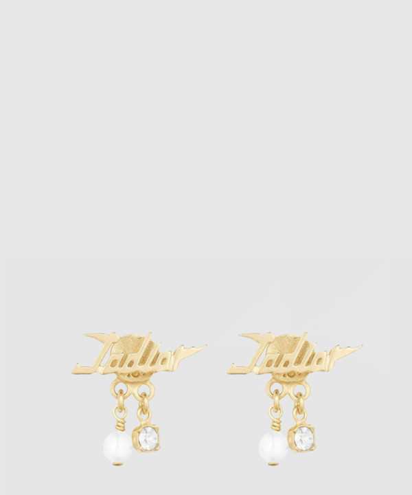 자디올 펄 크리스탈 댕글 귀걸이 E1580