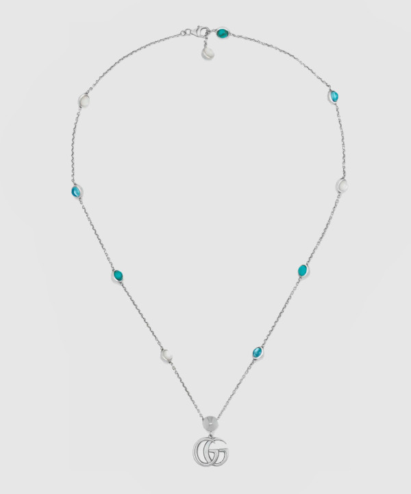 더블 G 자개 목걸이 527399