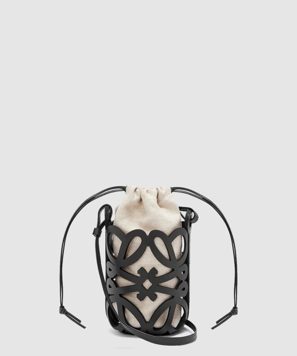 아나그램 컷아웃 포켓 - 클래식 카프스킨 & 캔버스