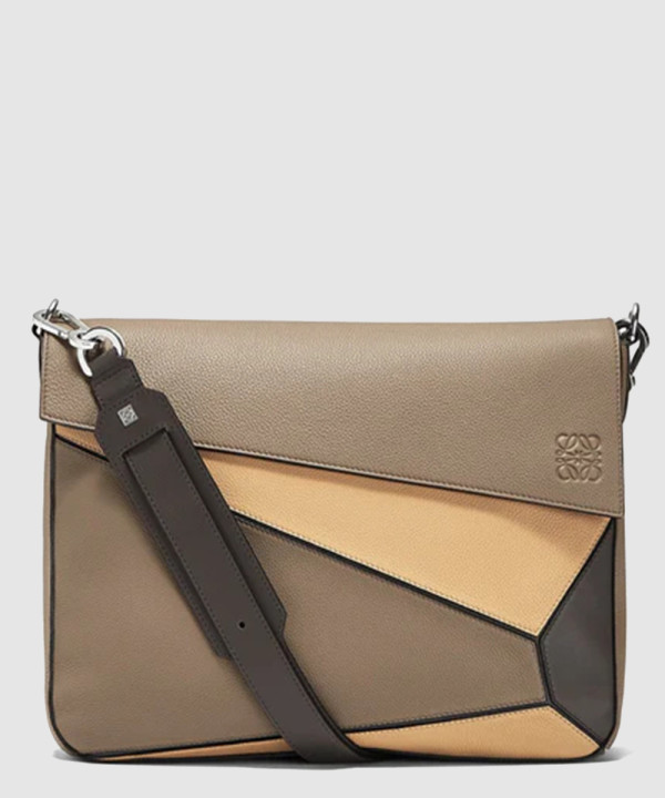 퍼즐 밀리터리 메신저 백 - 소프트 그레인 카프스킨