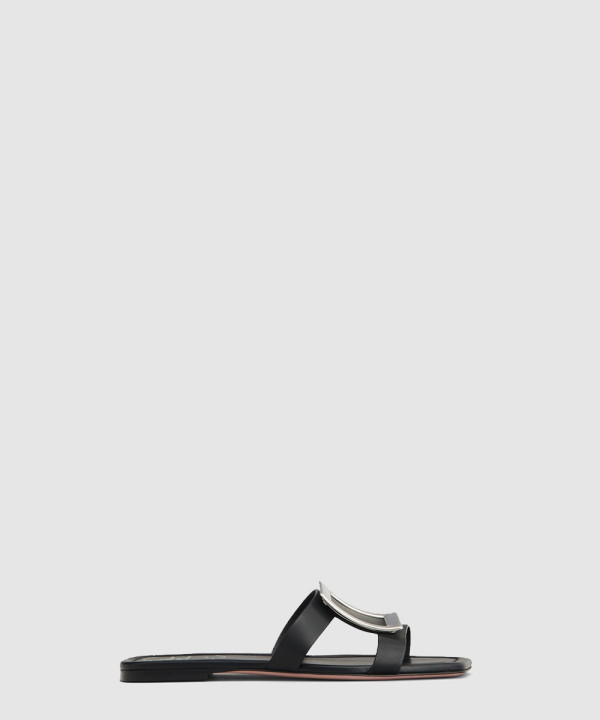 비키 버클 레더 슬리퍼 5042