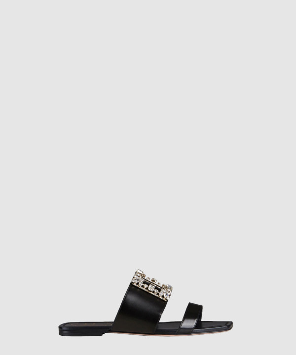 Broche Vivier크리스탈 버클 뮬 5043