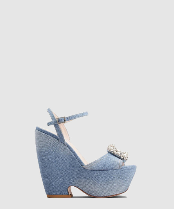 플라워 스트라스 샌들 슬리퍼 7033