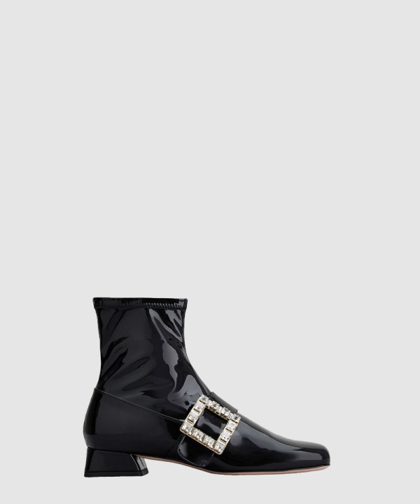 트레 비비에 스트래치 애나멜 앵클 부츠 5403