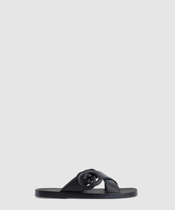 인터로킹 G 슬라이드 샌들 738471