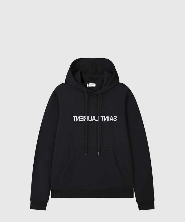 로고 후드 긴팔