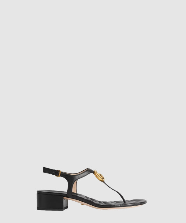 GG 마몬트 퀼팅 스트랩 샌들 674840