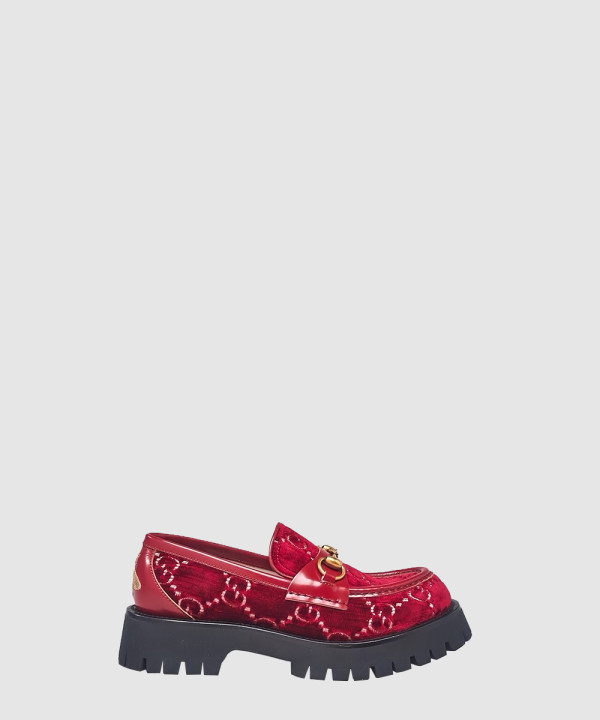 홀스빗 GG 벨벳 러그 솔 로퍼 583346