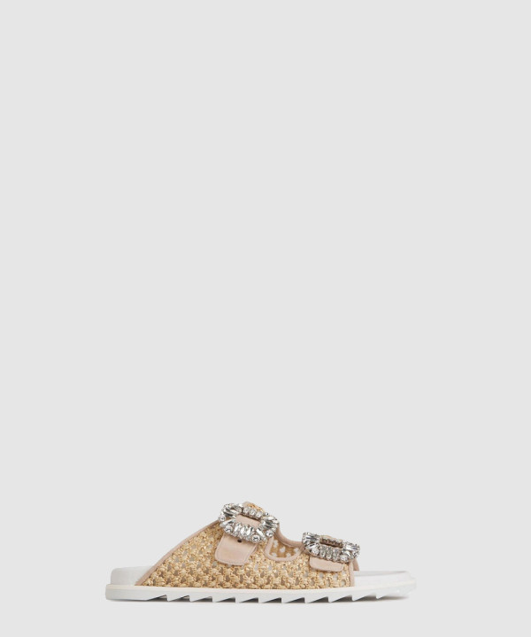 슬라이디 비브 뮬 슬리퍼 4583