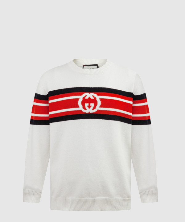 로고 니트 상의