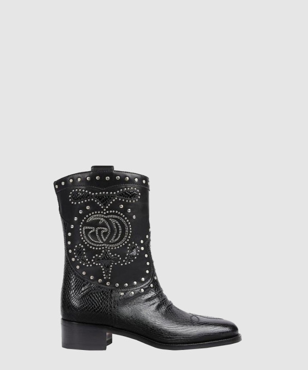 더블 G스터드 장식의 부츠 750508