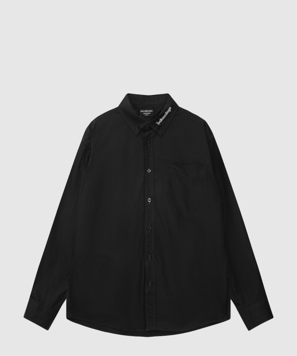 로고 프린트 셔츠 톱