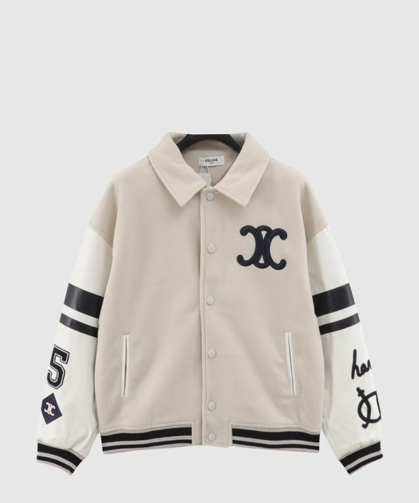 로고 프린트 재킷