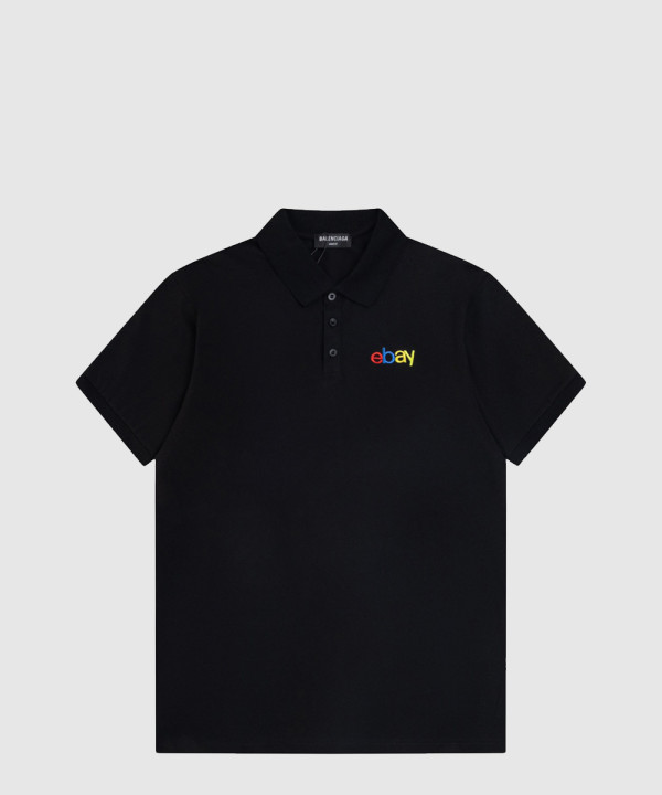 이베이 자수 반팔 폴로 셔츠